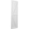 Ekena Millwork Americraft 4-Board Wood 2 Equal Panel Frmd Board-n-Batten Shutters w/Dbl Z-Bar, ARW102BF414X77WHH, PR ARW102BF414X77WHH - alternate 5